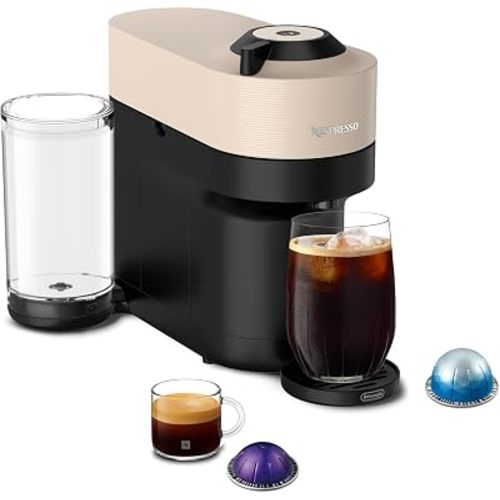 Nespresso Vertuo Pop+ - Cafetera y espresso de De'Longhi, color beige