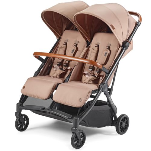 Bēbee Twin: Best Folding Double Stroller | Bombi Gear, Mocha