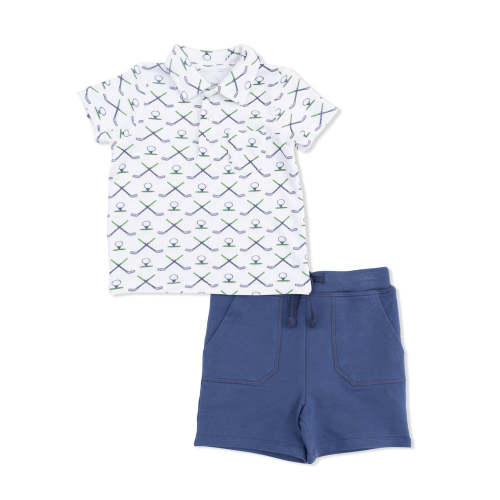 Polo Shirt & Everyday Short Set, Simple Golf