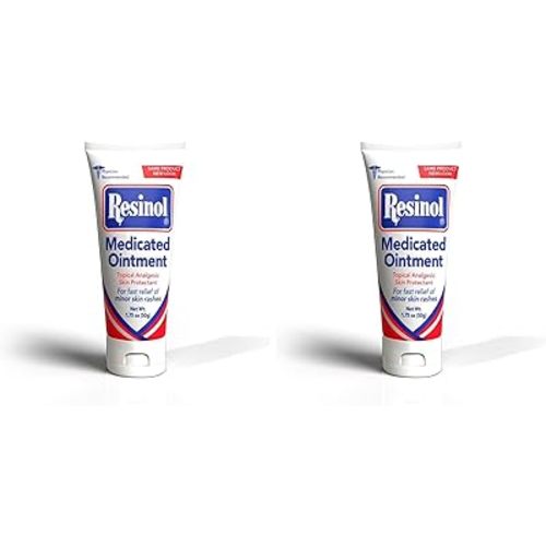 Resinol Medicated Ointment For Itch Relief And Protection Of Skin Rashes and Irritations, 1.75 Ounce Tube, (Pack of 2)