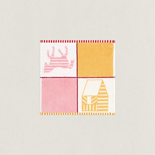 Les Cabanes washcloth