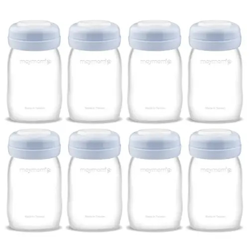 Maymom Wide Neck Breastmilk Collection n Storage Bottle 5.4 oz; Re-markable SureSeal Disc. Fits Spectra S2 Spectra S1 Spectra 9 Plus.