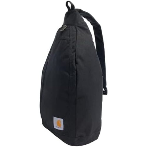 Carhartt Durable Sling Bag, Crossbody Backpack with Side Release Buckle, Tablet Sleeve and Adjustable Strap, Black