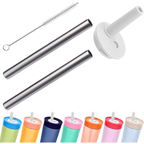 WHITE silicone straw replacements