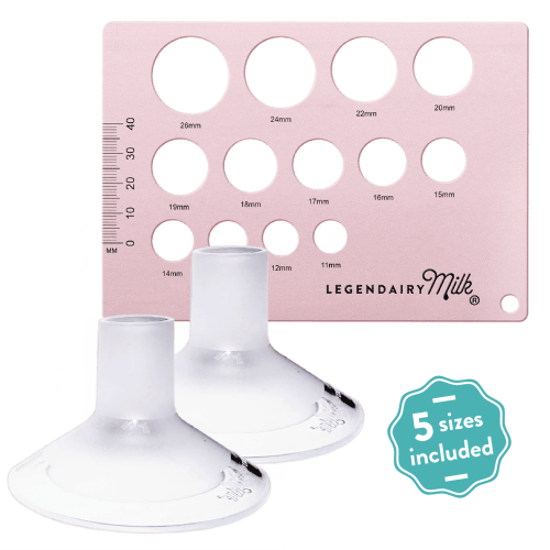Flange Sizing Kit | Silicone Inserts | Nipple Ruler | Pumping Spray – Legendairy Milk