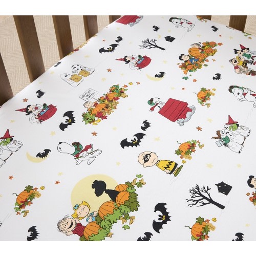 Peanuts® Snoopy® Great Pumpkin Organic Crib Fitted Sheet