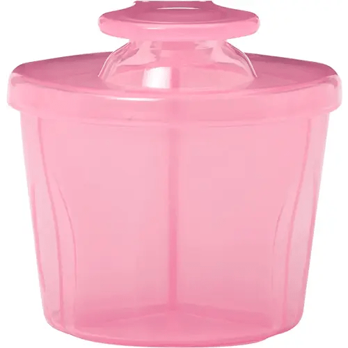 Dr. Brown's Baby Formula Dispenser with Snap-On Lid for On-The-Go Feedings,Milk Powder Dispenser for Traveling with Infant,Pink