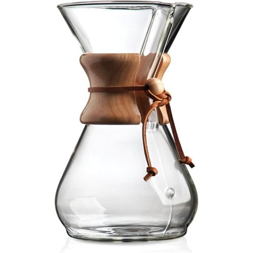 Chemex Pour-Over Glass Coffeemaker - Classic Series - 10-Cup - Exclusive Packaging