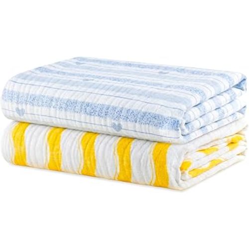 Muslin Swaddle Blankets for Newborns – Pack of 2