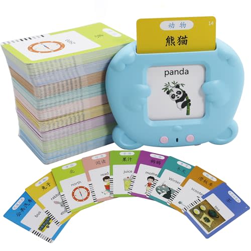 Mayaphilos 510 Sight Words Chinese and English Talking Flash Cards, Early Education Card, Learn Mandarin for Kids, Learning Cards for Toddlers Birthday Gifts