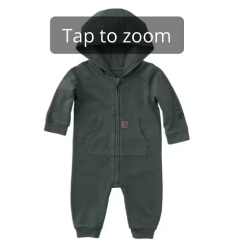 Carhartt French Terry Long-Sleeve Full-Zip Hooded Coveralls for Babies | Cabela's