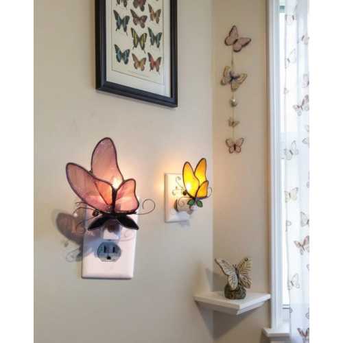 Butterfly, Stained Glass Night Light, Butterfly, Custom Made