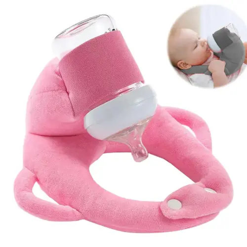 Soft plush nursing pillows, hands-free feeding bottle holder - TikTok Shop