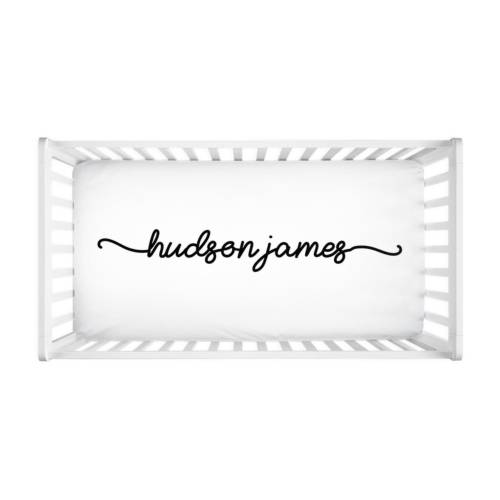 Personalized Fitted Baby Crib Sheet