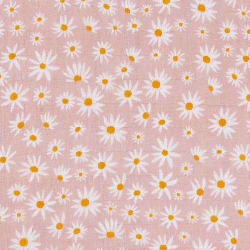 Organic Muslin Cotton Mini Crib Sheet, Daisy - Babyletto | Maisonette