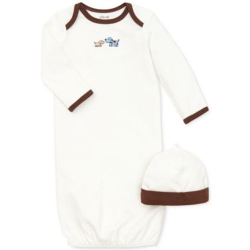 Cute Puppies Gown and Hat, 2 Piece Set