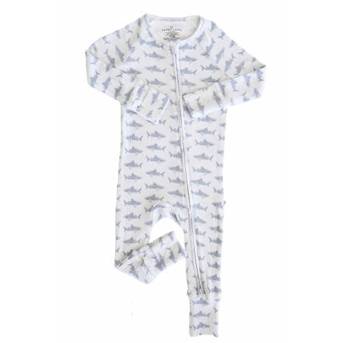 Beachy Bamboo Waffle Convertible Zip Rompers