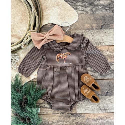 Brown Plaid Flannel Romper – theFRINGEDpineapple