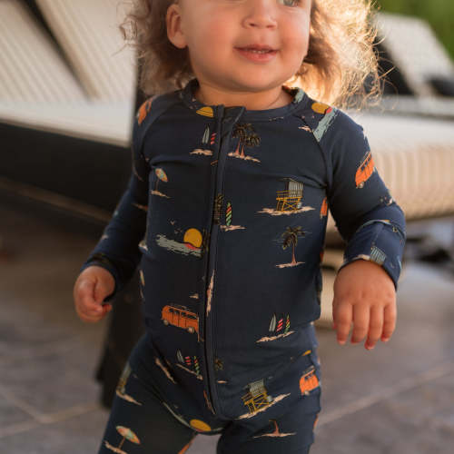 Infant Romper in Summer Beach