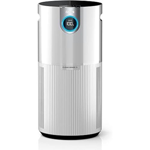Shark Air Purifier for Home Large Room, Clean Sense Technology, HEPA Air Filter, 1000 Sq Ft, Kitchen, Filters Smoke, Captures 99.98% of Particles, Pet Dander, Pollutants, Dust, Allergens, HP201