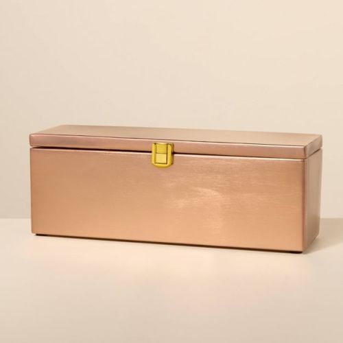 10.5" Tea Bag Container Copper Finish - Hearth & Hand™ with Magnolia