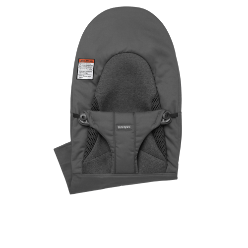 Extra Fabric Seat for Bouncer Balance Soft: Dark Gray - Woven/Jersey, Tri-Fabric