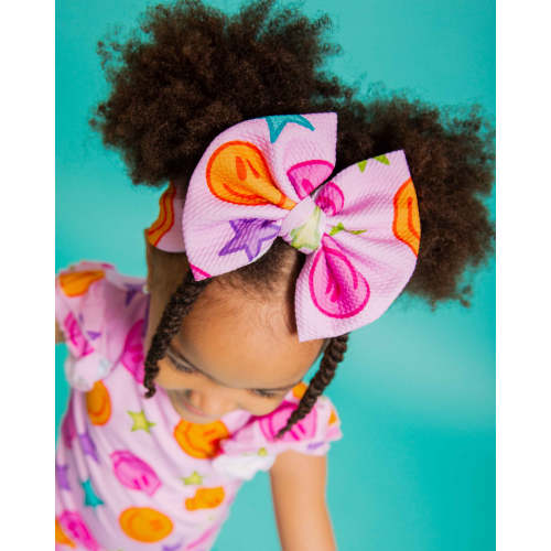 Peachy Power Biggie Bow