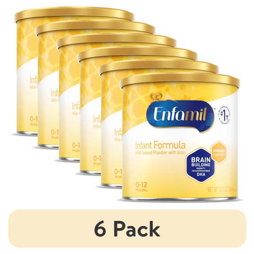 (6 pack) Enfamil Infant Powder Baby Formula with Iron 12.5 oz Can