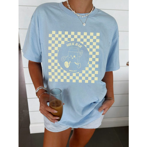 Checkered Milk Carton Nursing Tee – Giftifymama