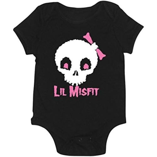 Lil Misfit Girl Punk Rock Baby Onesie