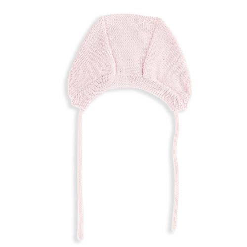 Light Pink Hat with Cableknit Detail