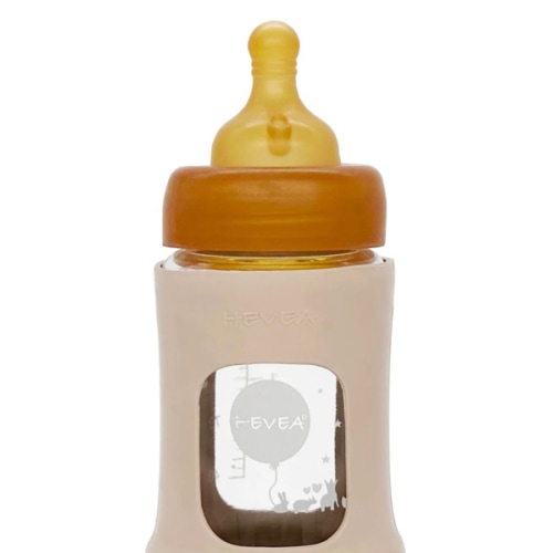 Wide Neck Baby Glass Bottle with Sleeve 150ml/5oz Single-Pack – Heveaplanet.com