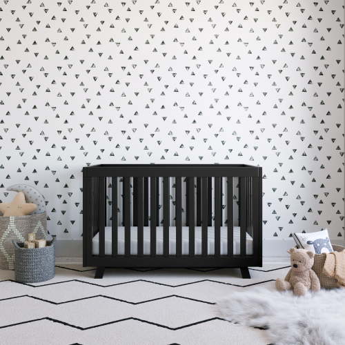 Storkcraft Beckett 3-in-1 Convertible Baby Crib, Black