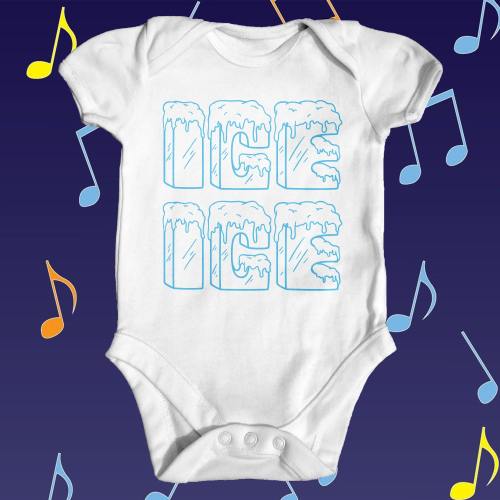 Ice Ice Music Baby Bodysuit | Funny Baby Bodysuit | Cute Baby Bodysuit | Funny Baby Clothes | Baby Shower Gift | 90's Music Baby Bodysuit