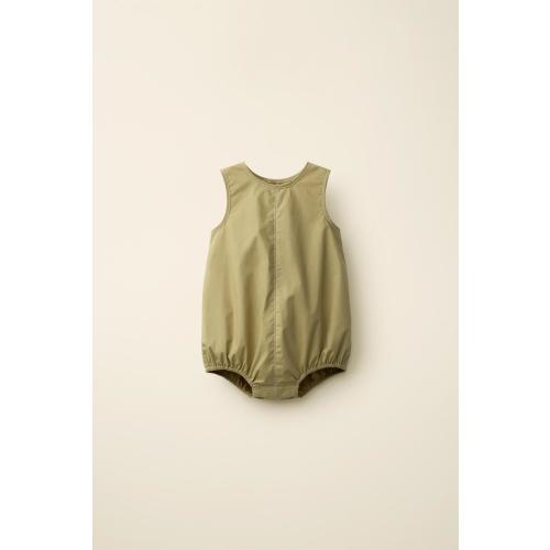 CONTRAST STITCH ROMPER CREATED BY CARAMEL LONDON X ZARA - Khaki | ZARA United States
