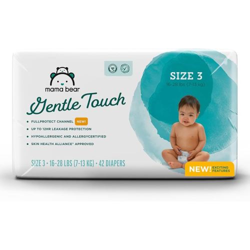 Amazon Brand - Mama Bear Gentle Touch Diapers, Size 3, 42 Count