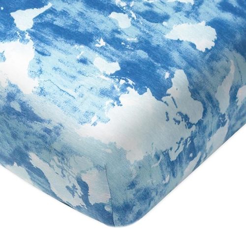 HonestBaby unisex-baby Fitted Crib Sheets Set Standard Mattress, 100% Organic Cotton Baby Boys, Girls, Neutral, 1 Pack - Heather Gray, One Size