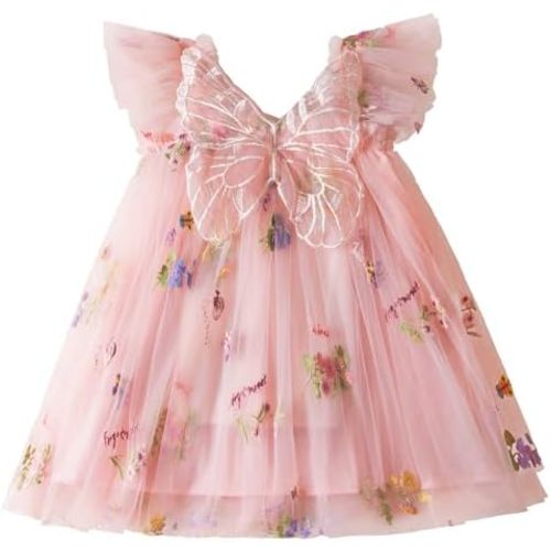 TTYAOVO Toddler Baby Dress Birthday Party Tulle Girl Dresses