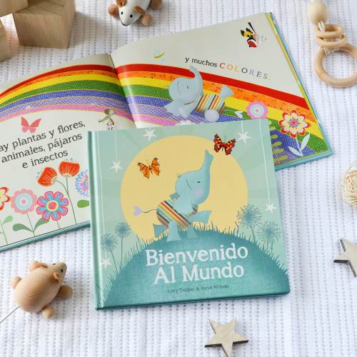 Bienvenido Al Mundo A keepsake book for the arrival of a new baby (Spanish edition) Gift for New Baby | Keepsake Baby Book | Christmas Gift