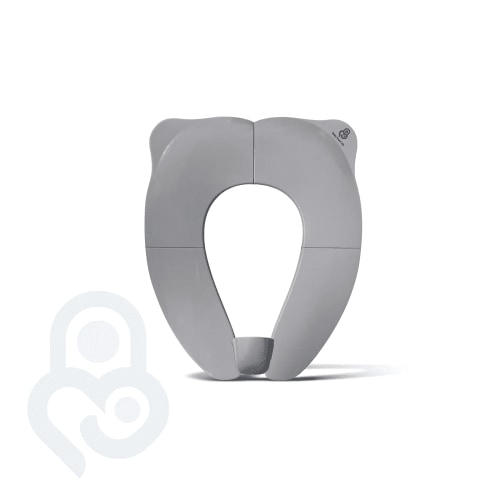 Baby Proof Me Toddler Toilet Seat Cover, Foldable Travel Potty Training Seat with Splash Guard, Gray
