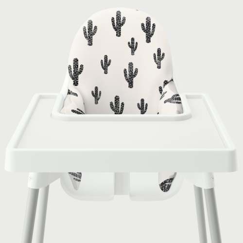 Highchair Cushion Cover - Black Cactus – Yeah Baby Goods