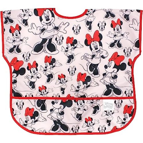 Bumkins Bibs - Toddler Bibs, Waterproof, Large for 1-3 Years, Short Sleeve