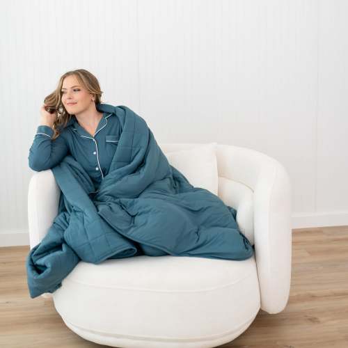 Adult Quilted Blanket in Atlantic 2.5