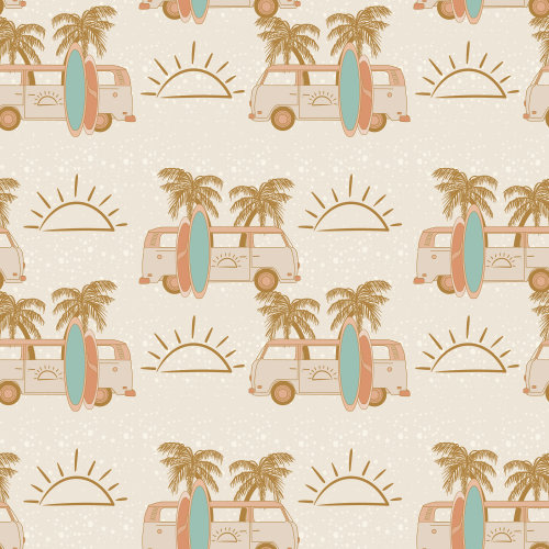 Soft Vintage Surf Baby Crib Blanket, Beach Ocean Nursery Crib Bedding, Palm Tree Sun and Waves Changing Pad Cover, Swaddle, Nursing Pillow