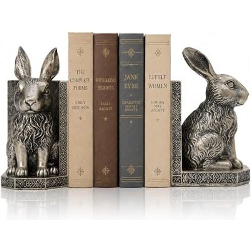 7 Inch Vintage Rabbit Decorative Bookends Pair