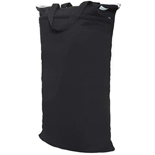 Wegreeco Reusable Hanging Wet Dry Cloth Diaper Bag (Black)
