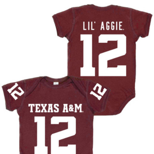 Infant Aggie Jersey Onesie - Maroon - The Warehouse at C.C. Creations