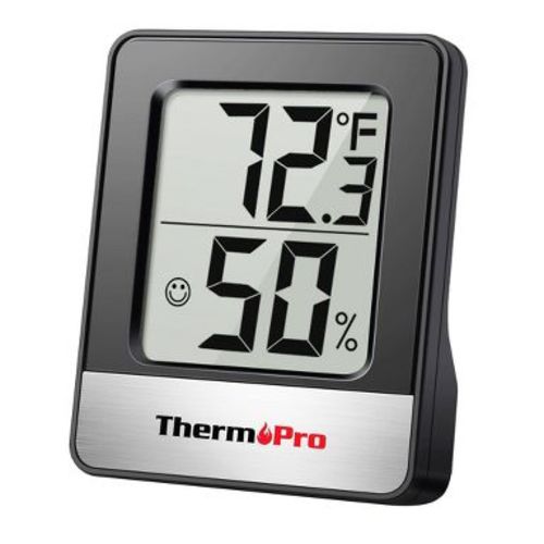 ThermoPro TP49 Mini Hygrometer Thermometer with Large Digital View Indoor Thermometer Humidity Gauge Monitor for Greenhouse Cellar