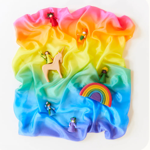 Rainbow Enchanted Playsilk | Shop Sarah's Silks