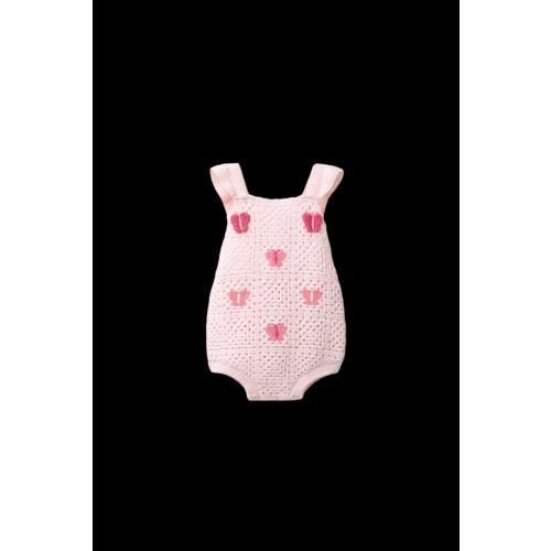 CROCHET BUTTERFLY ROMPER - Pink | ZARA United States